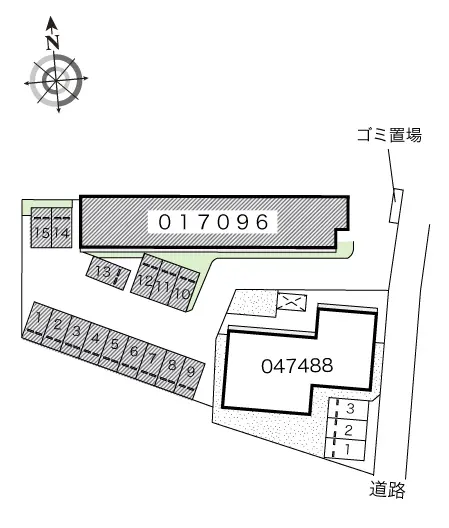 ★手数料０円★新潟市西区五十嵐一の町　月極駐車場（LP）